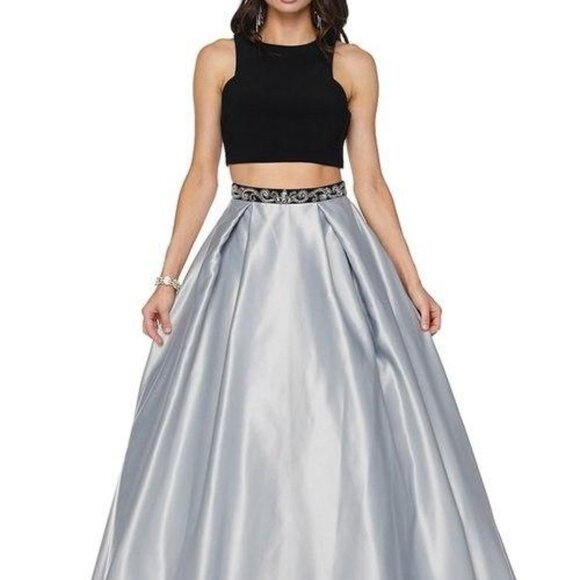 Two Piece Ballgown Shape Prom Dress JT358